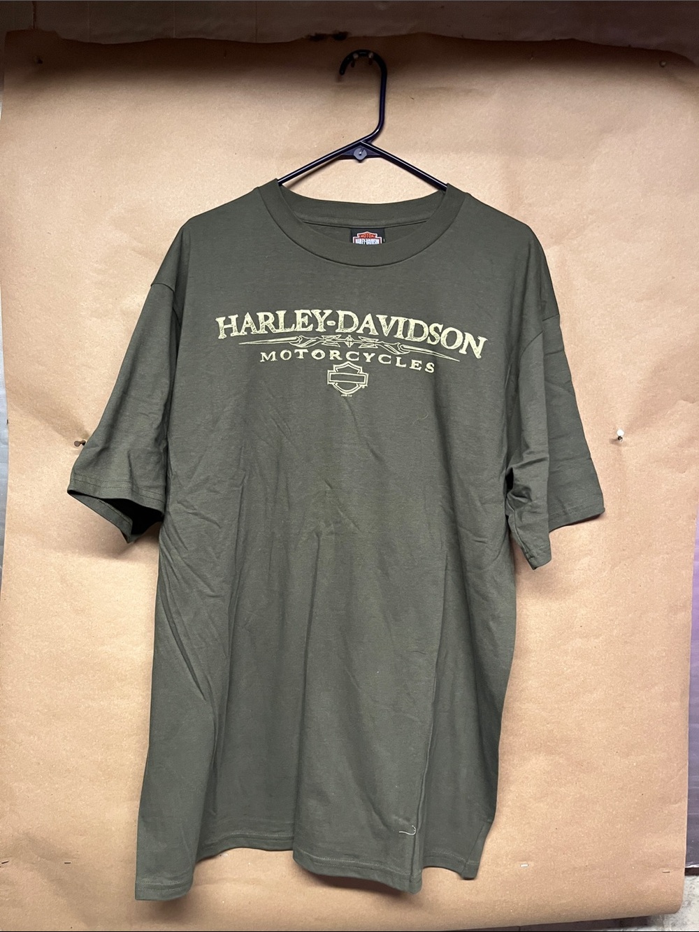 Harley-Davidson Olive Green Short Sleeve Logo Tee